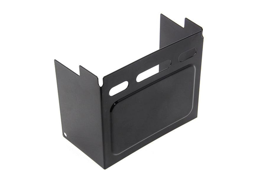 HARLEY Schwarze, geprägte Batterie-Seitenabdeckung Passend für 1991-1996 FXD, 1973-1984 FXE, 1973-1984 FXEF, 19