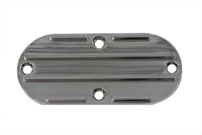 HARLEY Oval Inspektionsdeckel Chrom Gerippt Passt 1970-1984 FL, 1984-2006 FXST, 1986-2006 FLST,