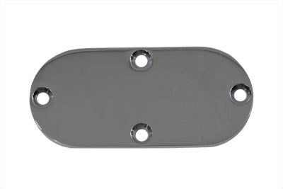 HARLEY Ovaler Inspektionsdeckel Chrom Passt für 1970-1984 FL, 1984-2006 FXST, 1986-2006 FLST,