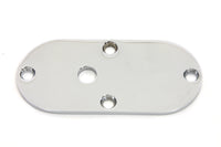 HARLEY Oval-Inspektionsdeckel Chrom, passend für 1971-1973 FX, mit Loch