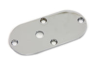 HARLEY Oval-Inspektionsdeckel Chrom, passend für 1971-1973 FX, mit Loch