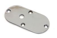 HARLEY Oval-Inspektionsdeckel Chrom, passend für 1971-1973 FX, mit Loch
