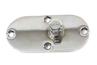 HARLEY Oval Inspektionsdeckel Chrom linke Seite Passend für 1965-1984 FL,