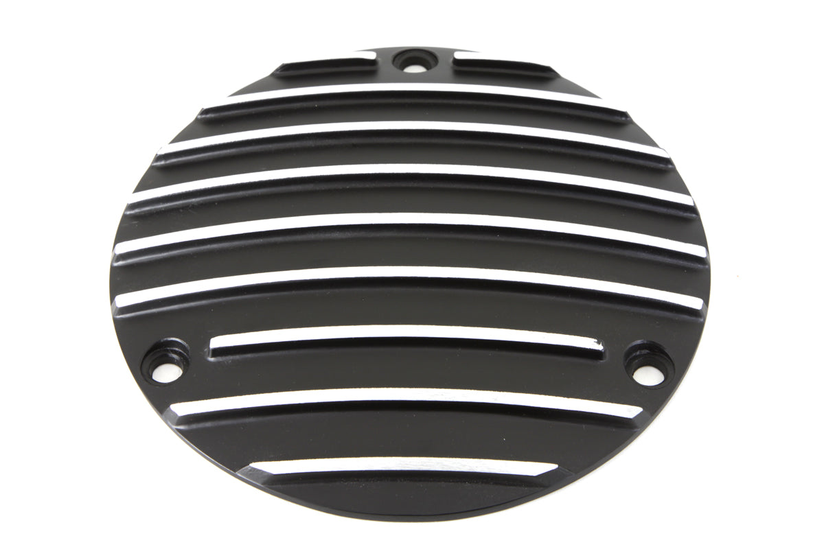 HARLEY Finned Derby-Deckel Schwarz Passend für 1971-1984 FX, 1970-1984 FL, 1984-1998 FXST, 1986-1998 FLS
