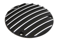 HARLEY Finned Derby-Deckel Schwarz Passend für 1971-1984 FX, 1970-1984 FL, 1984-1998 FXST, 1986-1998 FLS