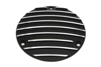 HARLEY Finned Derby-Deckel Schwarz Passend für 1971-1984 FX, 1970-1984 FL, 1984-1998 FXST, 1986-1998 FLS
