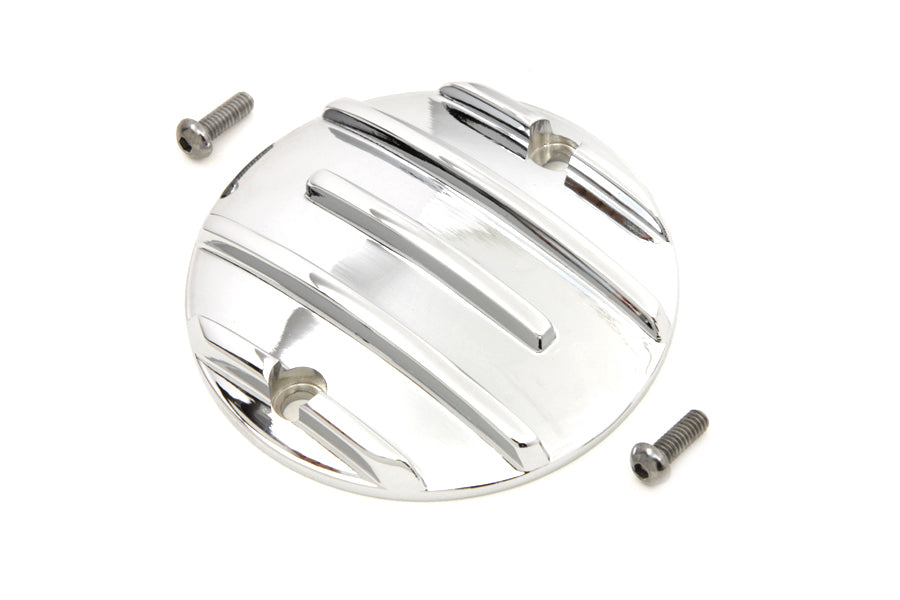 HARLEY Gezahnte Zündsystemabdeckung Chrom Passt für 1971-2003 XL,