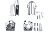 HARLEY Chrom Ölpumpen-Verkleidungs-Kit Passend für 1992-1998 FXST, 1992-1998 FLST, 1992-1998 FXD, 1992-1