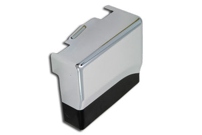 HARLEY Batterie-Abdeckung oben und seitlich, Chrom mit schwarzem Akzent, passend für 1991-2005 FXD,