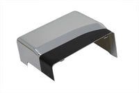 HARLEY Batterie-Abdeckung oben und seitlich, Chrom mit schwarzem Akzent, passend für 1991-2005 FXD,