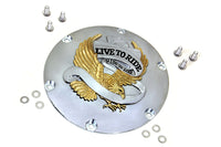 HARLEY Eagle Spirit Derby Cover Gold Inlay passend für XL ab 2004,