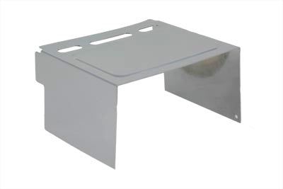 HARLEY Verchromte, geprägte Batterie-Seitenabdeckung Passend für 1991-1996 FXD, 1973-1984 FXE, 1973-1984 FXEF, 1
