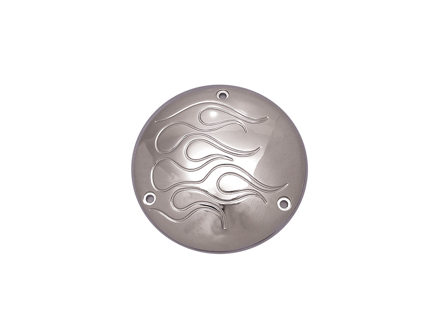 HARLEY Chrome Flammen Derby Cover Passend für 1970-1984 FL, 1971-1984 FX, 1984-1998 FXST, 1986-1998 FLS