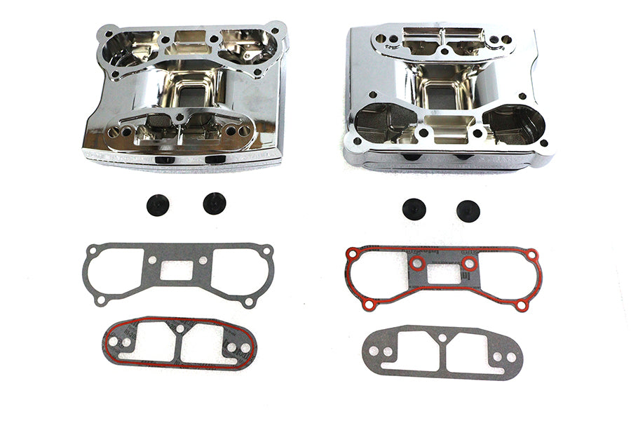 HARLEY Chrom Rocker Box Cover Set Passend für 1992-1999 FXST, 1992-1999 FLST, 1992-1999 FLT, 1992-19