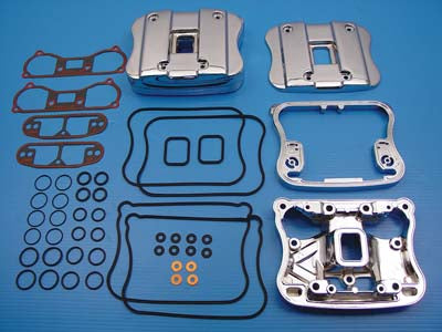 HARLEY Rocker Box Cover Set Chrome fits 1986-2000 XL,