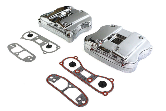 HARLEY Rocker Box Cover Set Chrome Fits 1986-2000 XL,