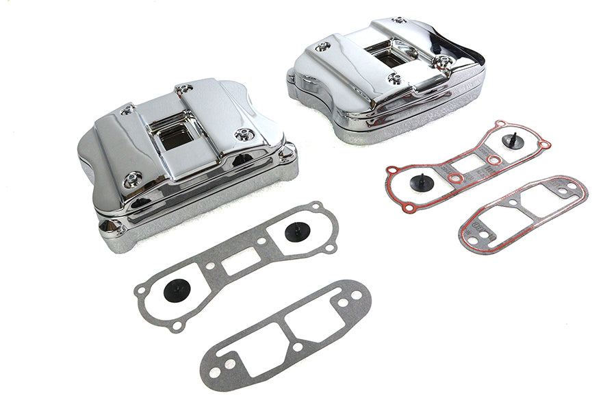 HARLEY Rocker Box Cover Set Chrom passend für 1986-2000 XL,