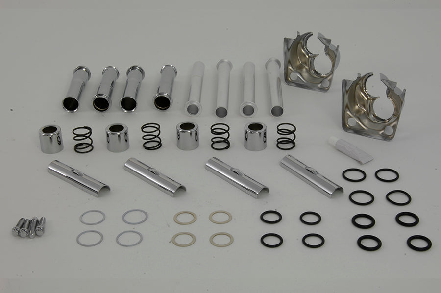 HARLEY Stößelstangenschutz-Satz Chrom Passend für 1984-1998 FXST, 1984-1998 FLT, 1984-1994 FXR, 1991-1998 F