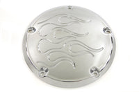 HARLEY Flame Derby Cover Chrom Passt für 1999–2018 FXST, 1999–2018 FLST, 1999–2015 FLT, 1999–2017