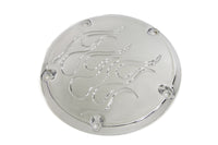 HARLEY Flame Derby Cover Chrom Passt für 1999–2018 FXST, 1999–2018 FLST, 1999–2015 FLT, 1999–2017