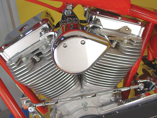 HARLEY Chrome Teardrop Coil Cover Fits 0-  Custom, application for top motor mount