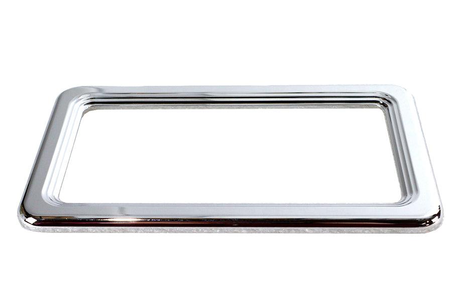 HARLEY Kennzeichenrahmen Chrom Billet Passend für 0- Custom, Anwendung für 4-1/4 x 7-1/4" Kennzeichen