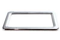 HARLEY Kennzeichenrahmen Chrom Billet Passend für 0- Custom, Anwendung für 4-1/4 x 7-1/4" Kennzeichen