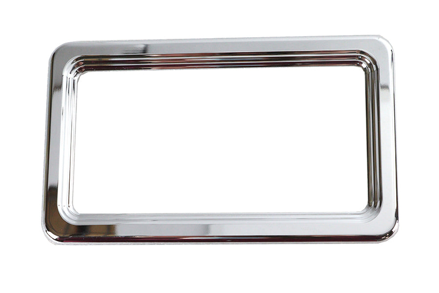 HARLEY Kennzeichenrahmen Chrom Billet Passend für 0- Custom, Anwendung für 4-1/4 x 7-1/4" Kennzeichen