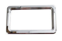 HARLEY Kennzeichenrahmen Chrom Billet Passend für 0- Custom, Anwendung für 4-1/4 x 7-1/4" Kennzeichen