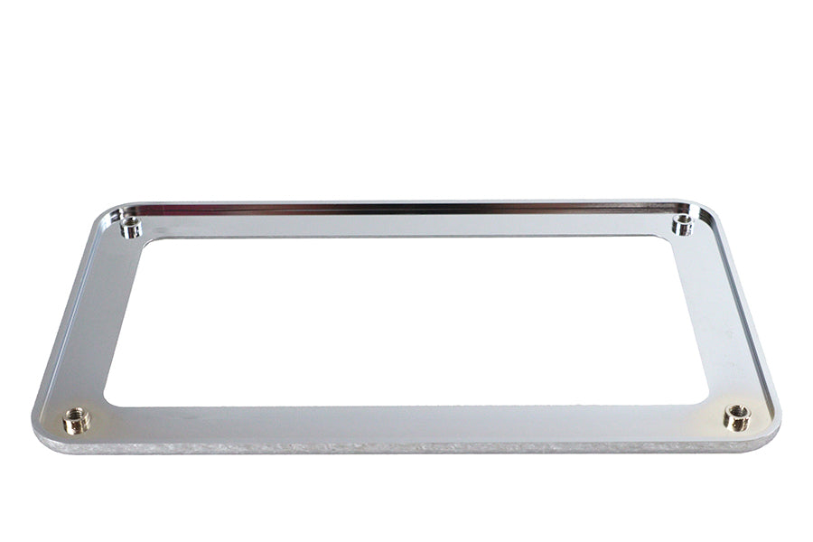 HARLEY Kennzeichenrahmen Chrom Billet Passend für 0- Custom, Anwendung für 4-1/4 x 7-1/4" Kennzeichen