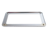 HARLEY Kennzeichenrahmen Chrom Billet Passend für 0- Custom, Anwendung für 4-1/4 x 7-1/4" Kennzeichen