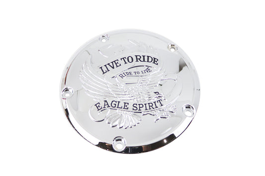 HARLEY Eagle Spiritダービーカバー クローム 1999-2018 FXST、1999-2018 FLST、1999-2015 FLT、199