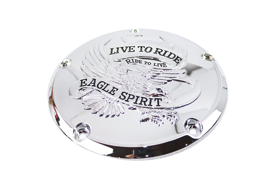HARLEY Eagle Spirit Derby Cover Chrom Passend für 1999-2018 FXST, 1999-2018 FLST, 1999-2015 FLT, 199