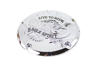 HARLEY Eagle Spirit Derby Cover Chrom Passend für 1999-2018 FXST, 1999-2018 FLST, 1999-2015 FLT, 199