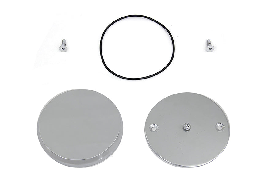 HARLEY Smooth Chrome Ignition System Cover with Hidden Screws fits 1970-1984 FL,   1971-1984 FX,   1984-1998 FXST,   1986-1998 FLST,   1982-1994 FXR,