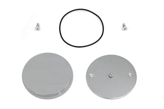 HARLEY Smooth Chrome Ignition System Cover with Hidden Screws fits 1970-1984 FL,   1971-1984 FX,   1984-1998 FXST,   1986-1998 FLST,   1982-1994 FXR,