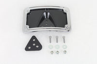 HARLEY Kennzeichenhalter gebogen Liegend verchromtes Billet passend für 1973-1984 FX, 1973-1984 FL,