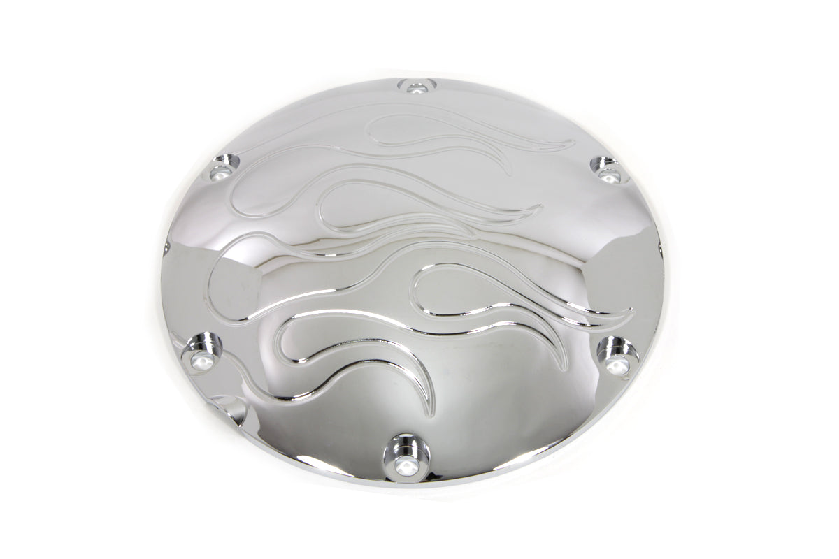 HARLEY Flame Derby-Deckel Chrom Passt 2004-UP XL,