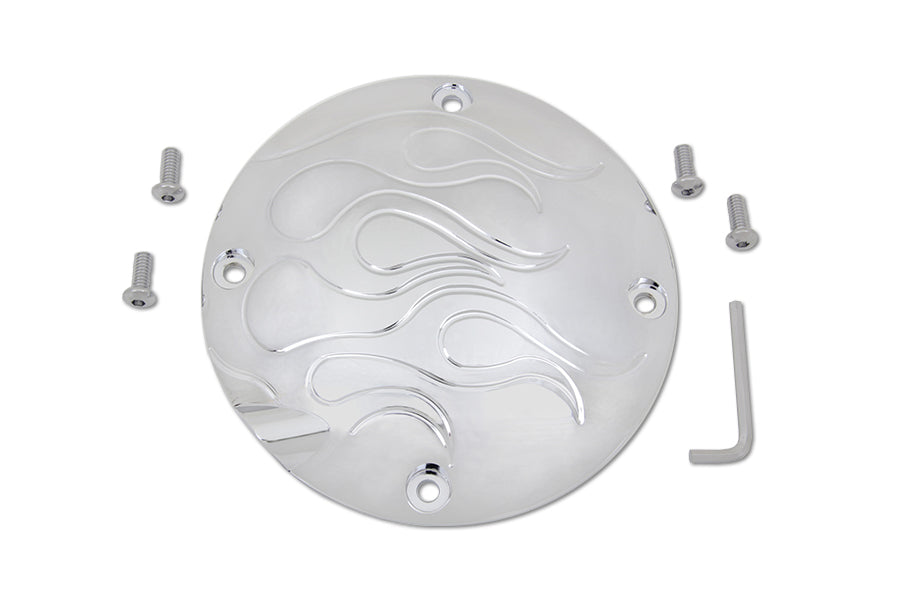 HARLEY Flammen-Kupplungsdeckel Chrom Passend für 1994-2003 XL,