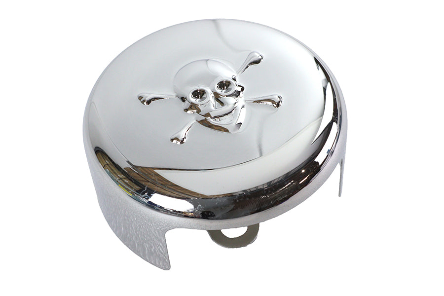 HARLEY Skull Rundhorn Abdeckung Chrom Passend für XL ab 1991,