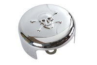 HARLEY Skull Rundhorn Abdeckung Chrom Passend für XL ab 1991,