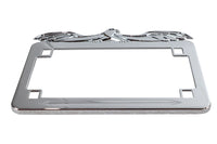 HARLEY-Kennzeichenhalter, fliegender Adler-Stil, Chrom, passt für 0- individuell, für 4 x 7" Kennzeichen