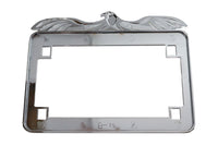 HARLEY-Kennzeichenhalter, fliegender Adler-Stil, Chrom, passt für 0- individuell, für 4 x 7" Kennzeichen