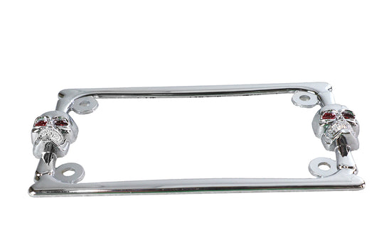 HARLEY License Plate Frame Chrome Fits 0-  Custom, application to fit 4 x 7" plates"