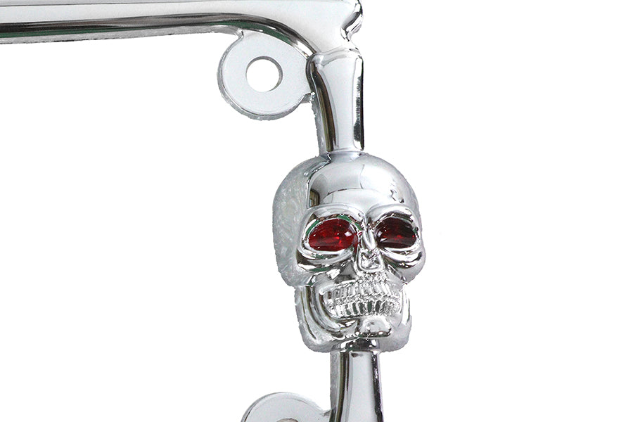 HARLEY Kennzeichenrahmen Chrom Passt 0- Custom, passend für 4 x 7 Zoll Kennzeichen