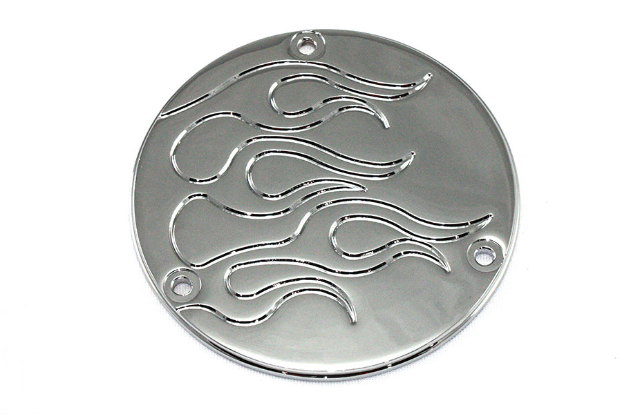 HARLEY FLAME Zündungsdeckel Chrom Passend für 1970-1984 FL, 1971-1984 FX, 1984-1998 FXST, 1986-1998 FLS