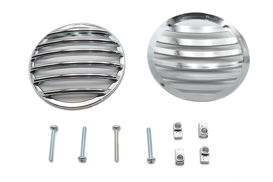HARLEY Blinkerglas-Gitter-Set Chrom Passend für 1986-2009 FLT, 1986-2009 FLST,