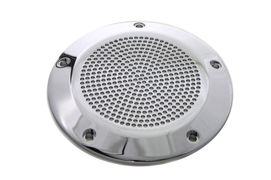 HARLEY Chrome Perforated 5-Hole Derby Cover Fits 1999-2018 FXST,   1999-2018 FLST,   1999-2015 FLT,