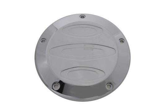 HARLEY Chrome Contour 5-Hole Derby Cover Fits 1999-2018 FXST,   1999-2018 FLST,   1999-2015 FLT,   1