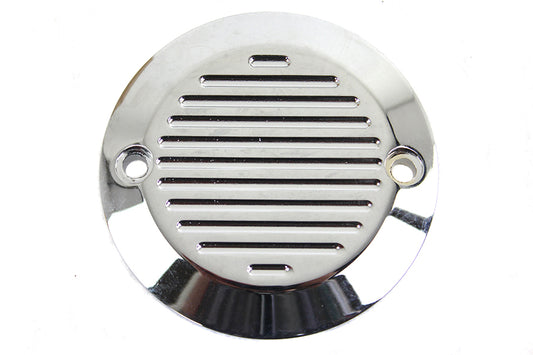 HARLEY Chrome 2-Hole Ball Milled Ignition System Cover Fits 1970-1984 FL,   1971-1984 FX,   1984-199